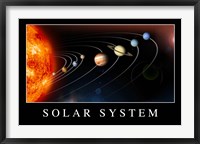 Framed Solar System Poster