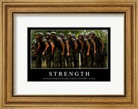 Framed Strength: Inspirational Quote and Motivational Poster