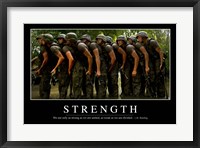 Framed Strength: Inspirational Quote and Motivational Poster