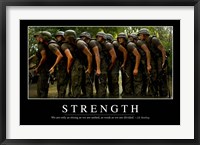 Framed Strength: Inspirational Quote and Motivational Poster