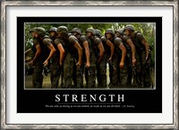 Framed Strength: Inspirational Quote and Motivational Poster