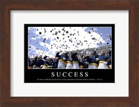 Framed Success: Inspirational Quote and Motivational Poster