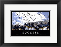 Framed Success: Inspirational Quote and Motivational Poster