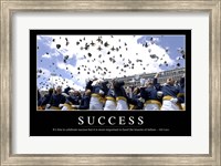 Framed Success: Inspirational Quote and Motivational Poster