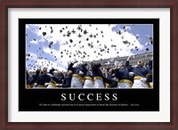 Framed Success: Inspirational Quote and Motivational Poster