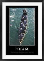 Framed Team: Inspirational Quote and Motivational Poster