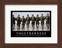 Framed Togetherness: Inspirational Quote and Motivational Poster