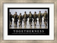 Framed Togetherness: Inspirational Quote and Motivational Poster