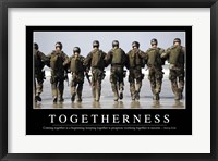 Framed Togetherness: Inspirational Quote and Motivational Poster