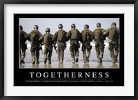 Framed Togetherness: Inspirational Quote and Motivational Poster