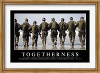 Framed Togetherness: Inspirational Quote and Motivational Poster