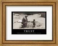 Framed Trust: Inspirational Quote and Motivational Poster