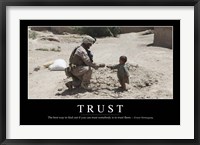 Framed Trust: Inspirational Quote and Motivational Poster