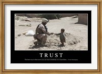 Framed Trust: Inspirational Quote and Motivational Poster