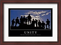 Framed Unity: Inspirational Quote and Motivational Poster