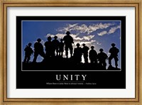 Framed Unity: Inspirational Quote and Motivational Poster