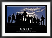 Framed Unity: Inspirational Quote and Motivational Poster
