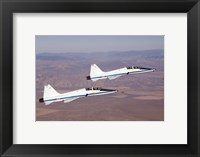 Framed Two T-38A Mission Support Aircraft
