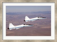 Framed Two T-38A Mission Support Aircraft