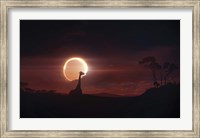 Framed Solar Eclipse over Africa