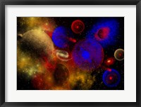 Framed Colorful Universe and Stars