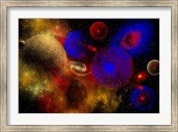 Framed Colorful Universe and Stars