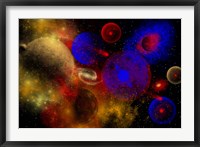 Framed Colorful Universe and Stars