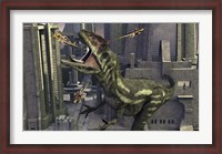 Framed Allosaurus and Robotic Devices