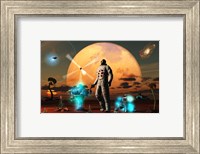Framed Astronaut Discovers a New World