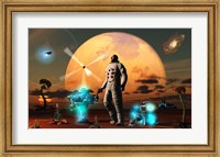 Framed Astronaut Discovers a New World