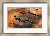 Framed American and German Aircraft