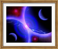Framed Red Stars and Blue Planets