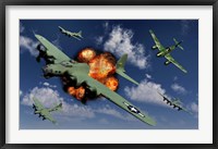 Framed German Me 262 Jetfighter