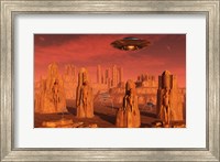 Framed Aliens Leaving Mars