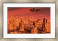 Framed Aliens Leaving Mars