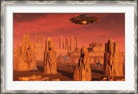 Framed Aliens Leaving Mars