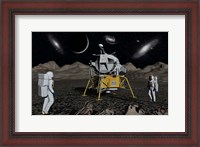 Framed American Apollo Astronauts