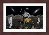 Framed American Apollo Astronauts