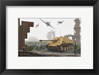 Framed American P-47 Fighter Planes