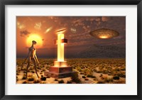 Framed Alien in Roswell, New Mexico