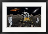Framed Apollo Astronauts and Alien UFO