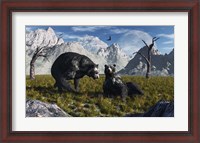 Framed Arctodus Bears