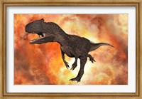 Framed Carnivorous Allosaurus