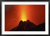 Framed Stromboli Eruption