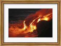 Framed Kilauea Lava Flow