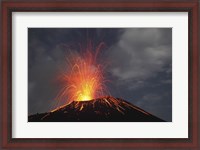 Framed Krakatau Eruption