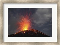 Framed Krakatau Eruption