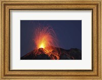 Framed Stromboli Eruption, Aeolian Islands