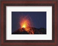 Framed Stromboli Eruption, Aeolian Islands