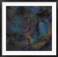 Framed IC 1396, the Elephant Trunk Nebula